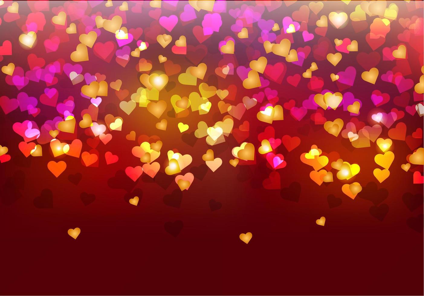 Valentines Day Card. Valentine Poster.Stylish backdrop for you text.Design Template on Saturated Abstract Background with Hearts.Vector Illustration vector