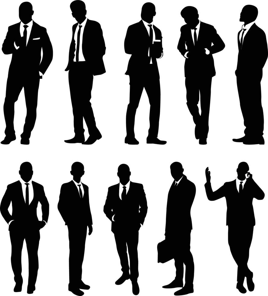 Business Man Silhouette Vector