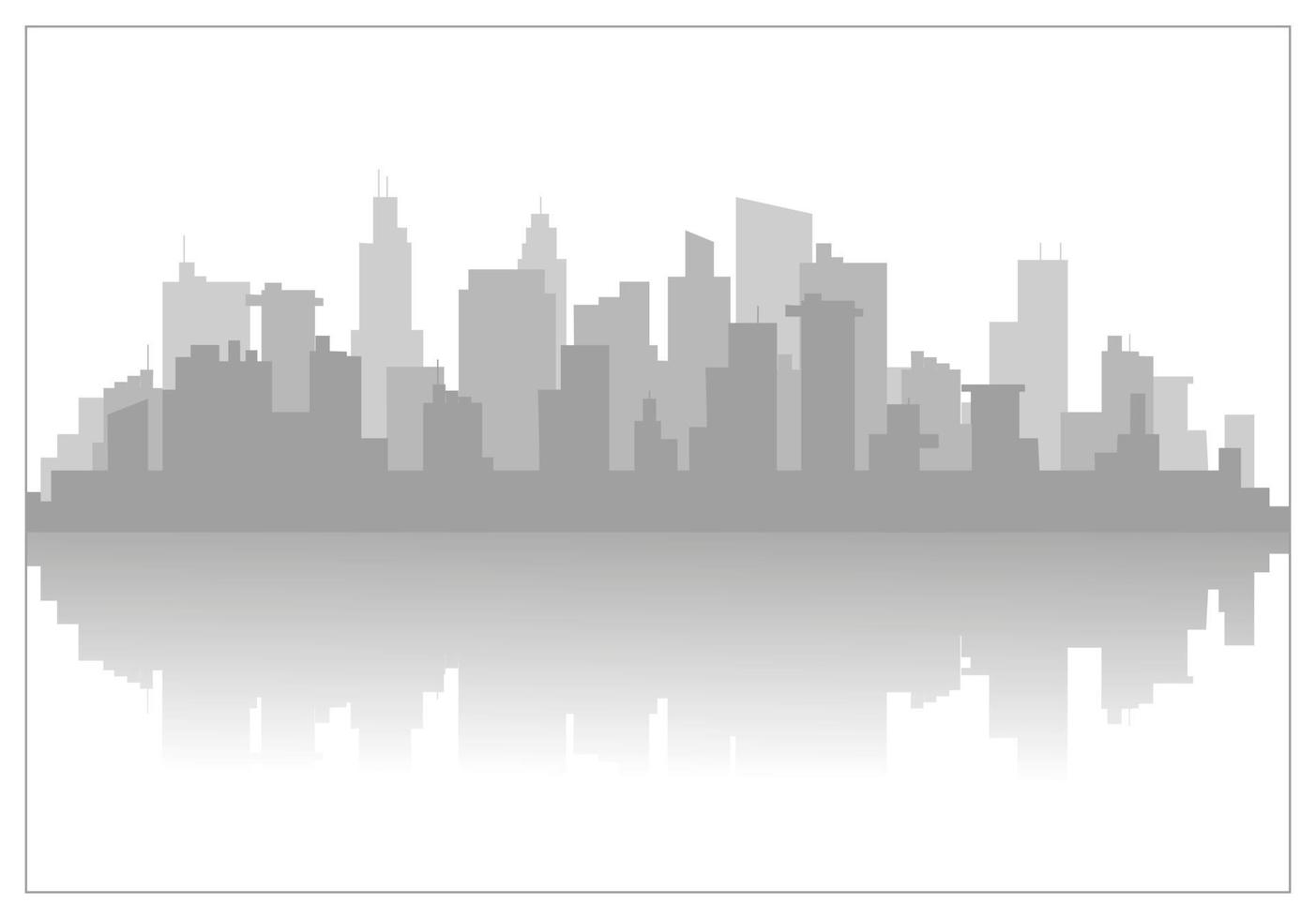 Modern City Skyline Design. Vector silhouette.The background is a silhouette of the city for a website or banner. Concept for a car rentals website for around the world