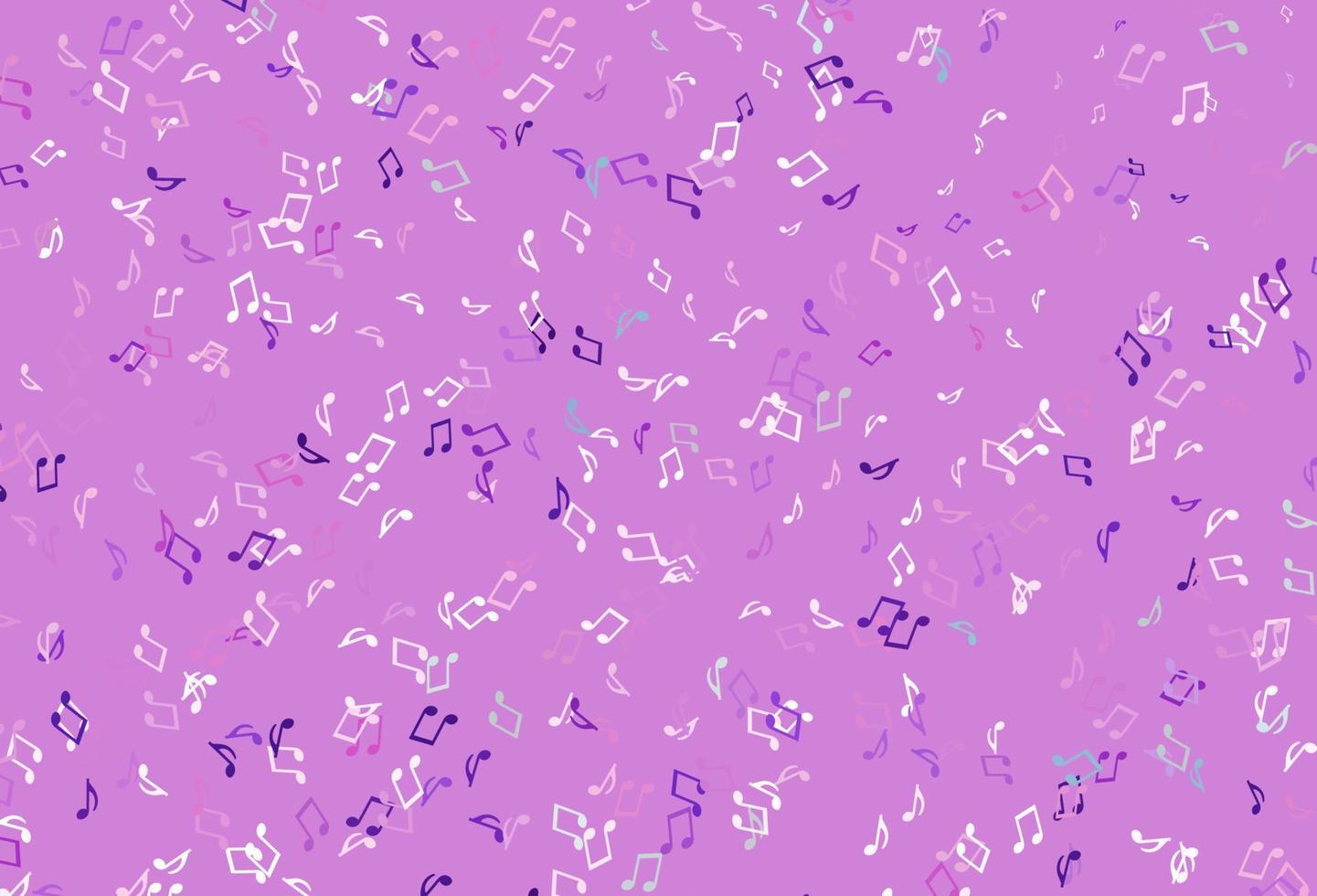 Light colorful vector pattern with music elements.