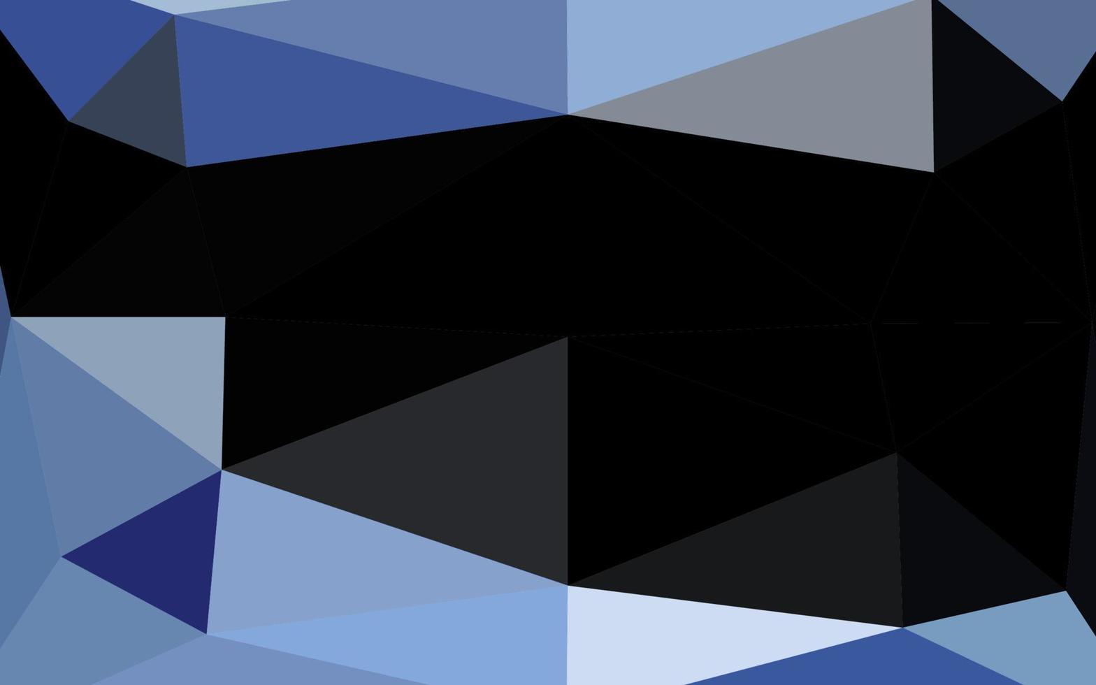 Dark BLUE vector blurry triangle template.