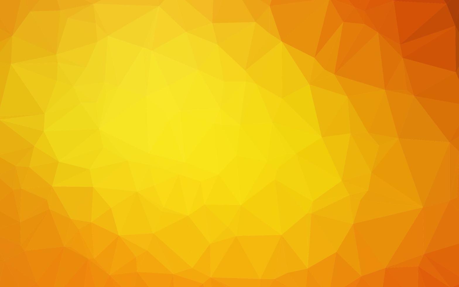 Light Orange vector triangle mosaic cover.