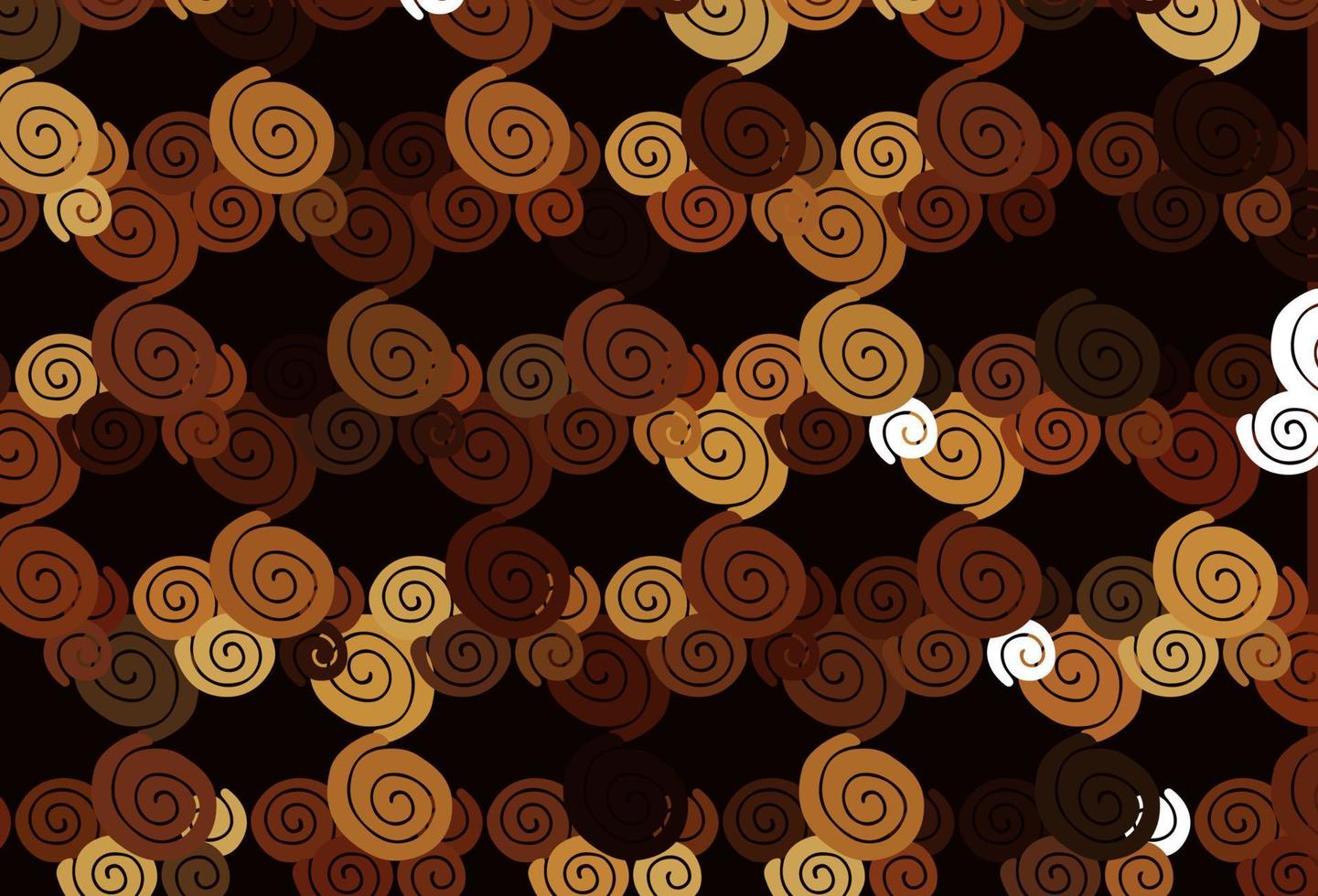 Light Orange vector pattern with lava shapes.