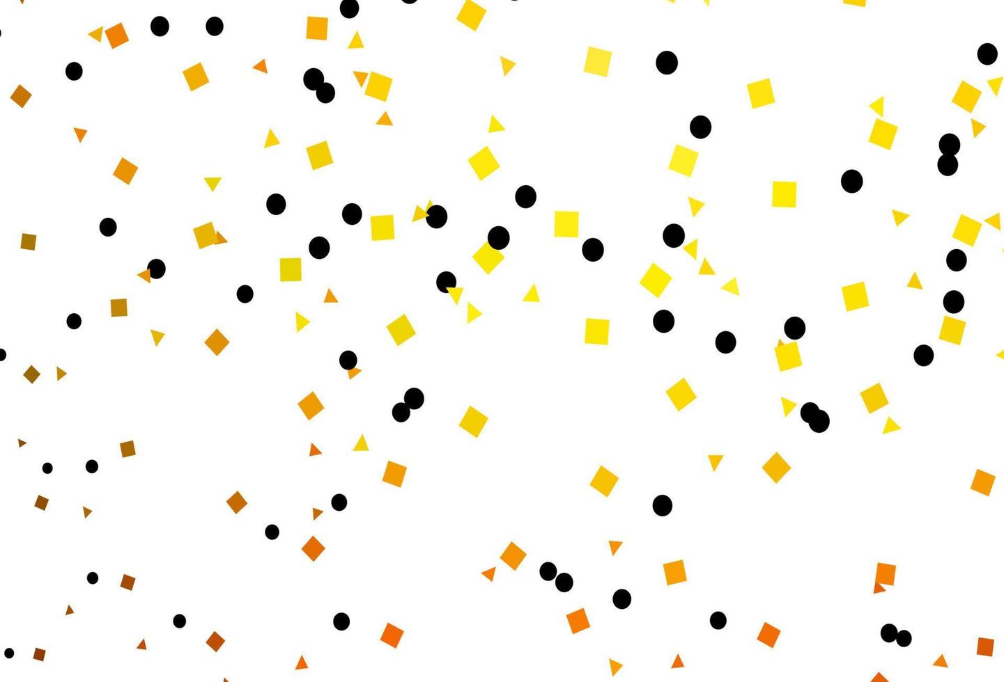 patrón de vector naranja claro en estilo poligonal con círculos.