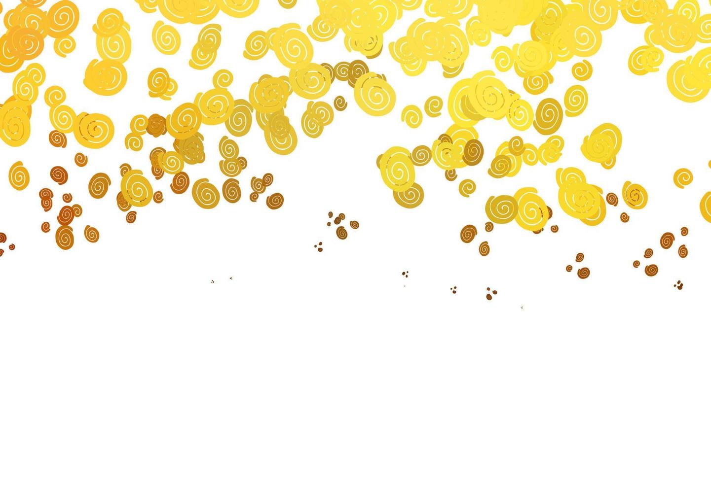 Light Orange vector background with lamp shapes.