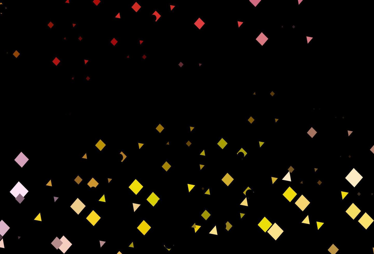 Dark pink, yellow vector pattern in polygonal style with circles.