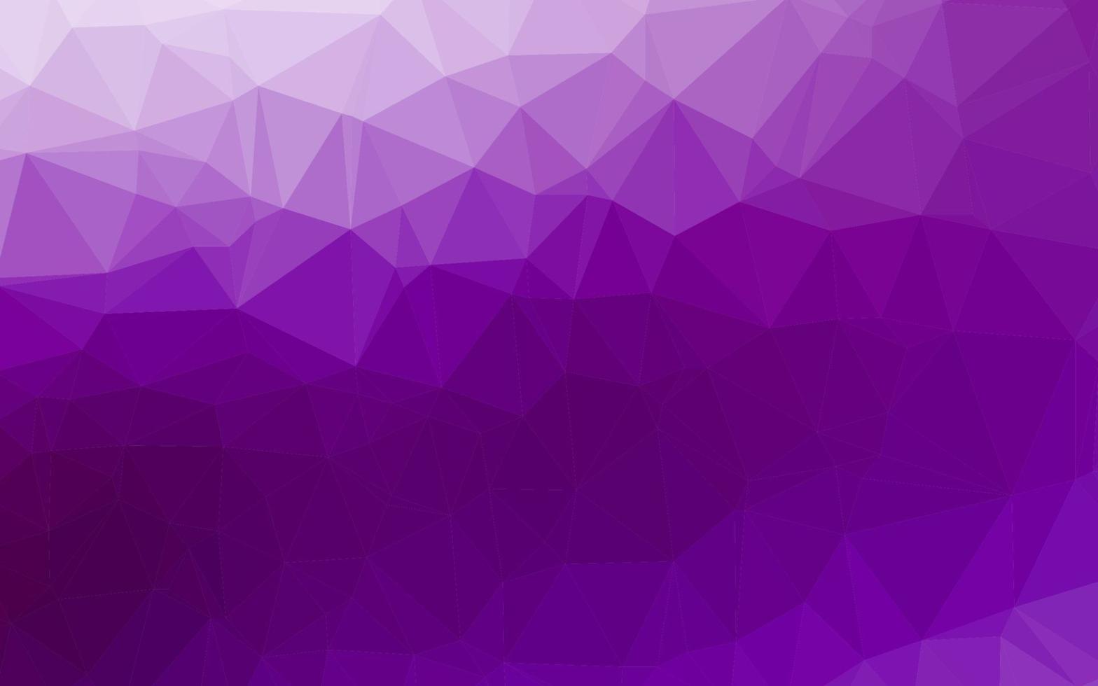 cubierta de mosaico de triángulo de vector púrpura claro.