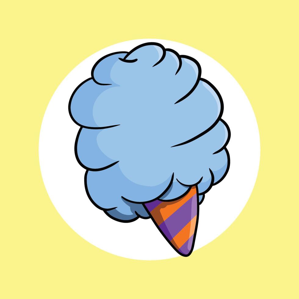 cotton candy illustration vector