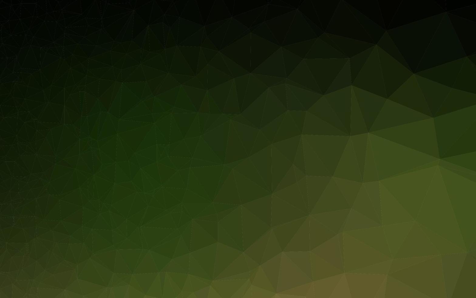 Dark Green vector low poly layout.