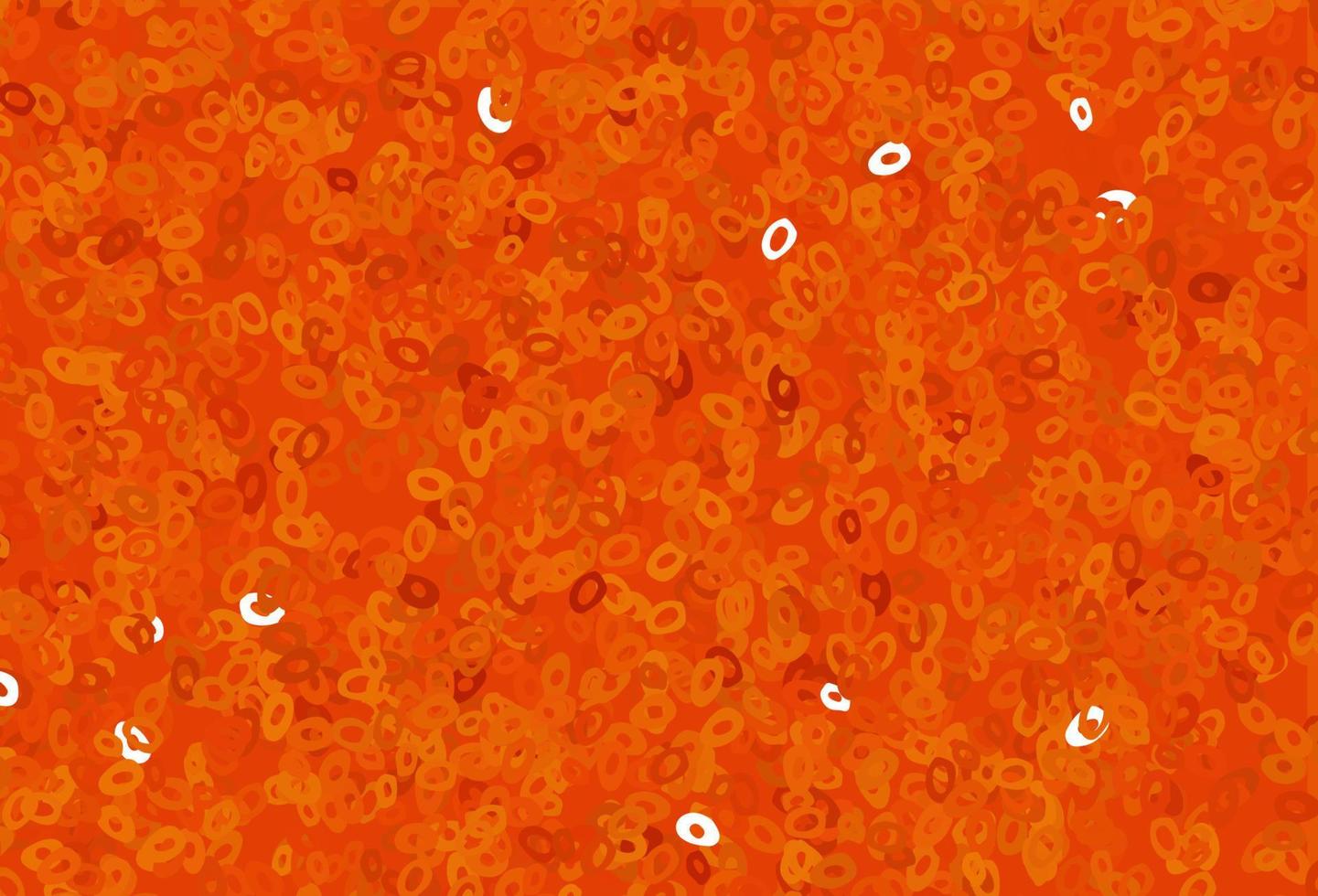 textura vector naranja claro con discos.
