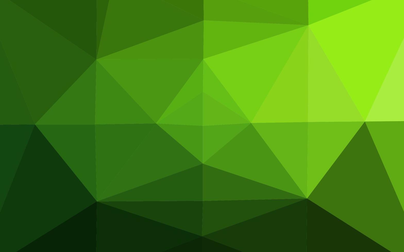 Light Green vector polygonal pattern.