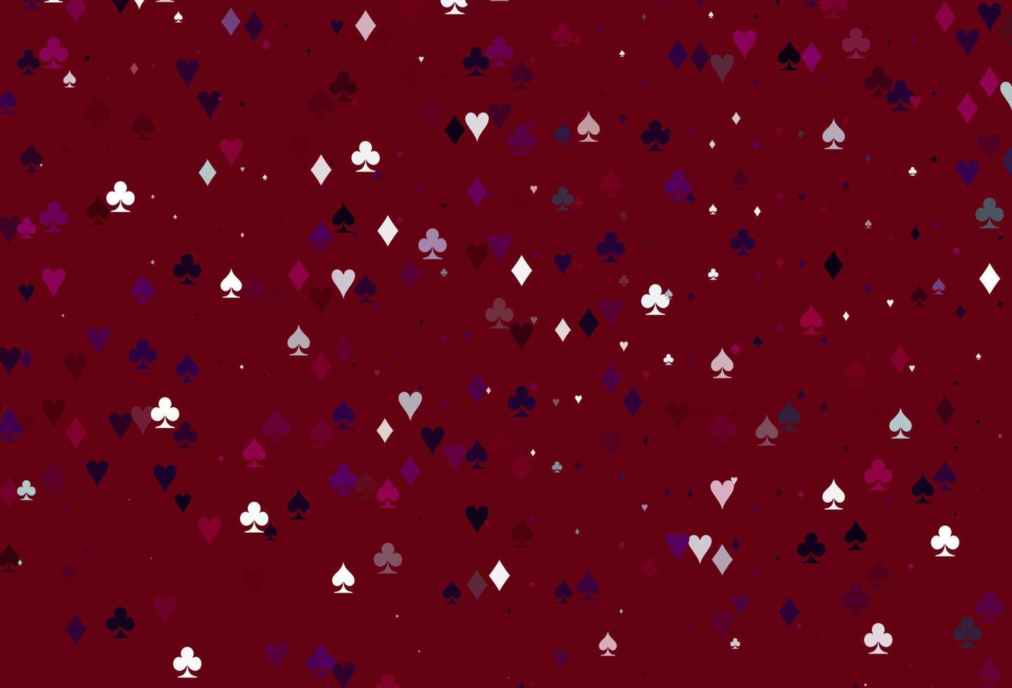 Light Purple vector background with cards signs.