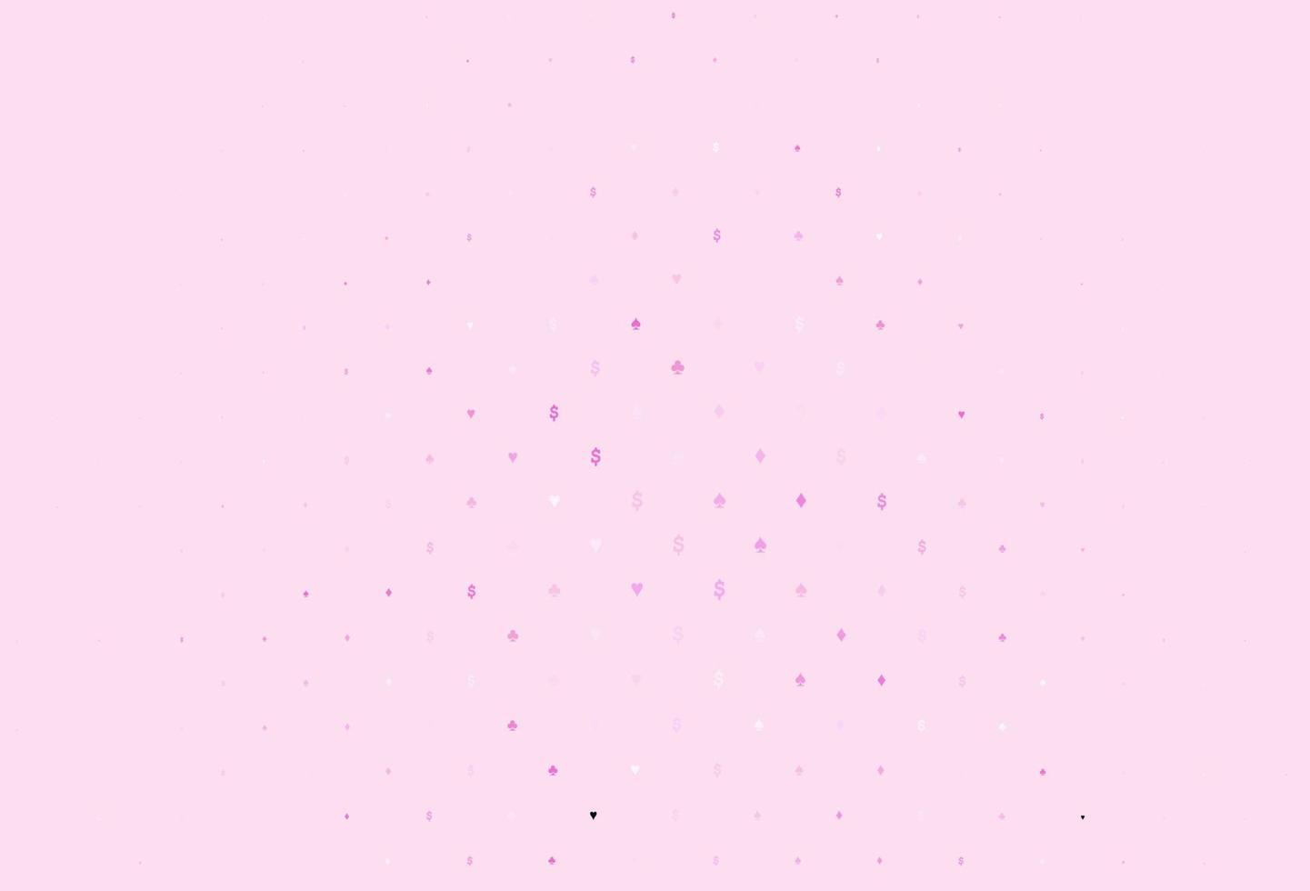 Light pink vector layout with elements of cards.