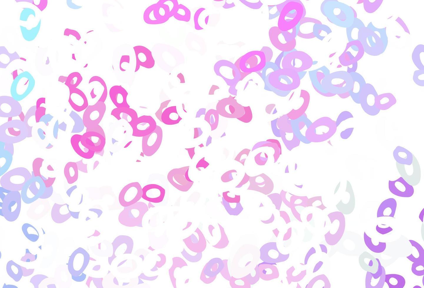 Light Pink, Blue vector template with circles.