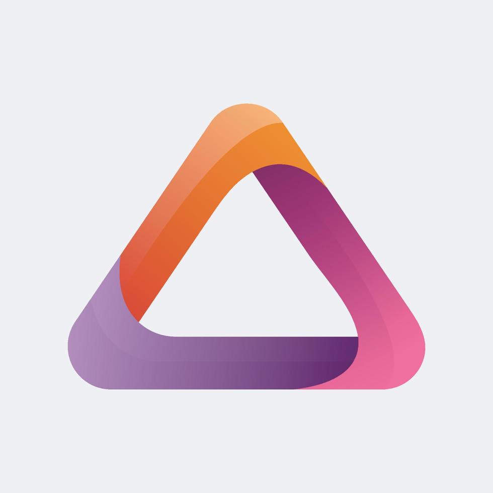 Colorful Triangle Logo Vector Design.