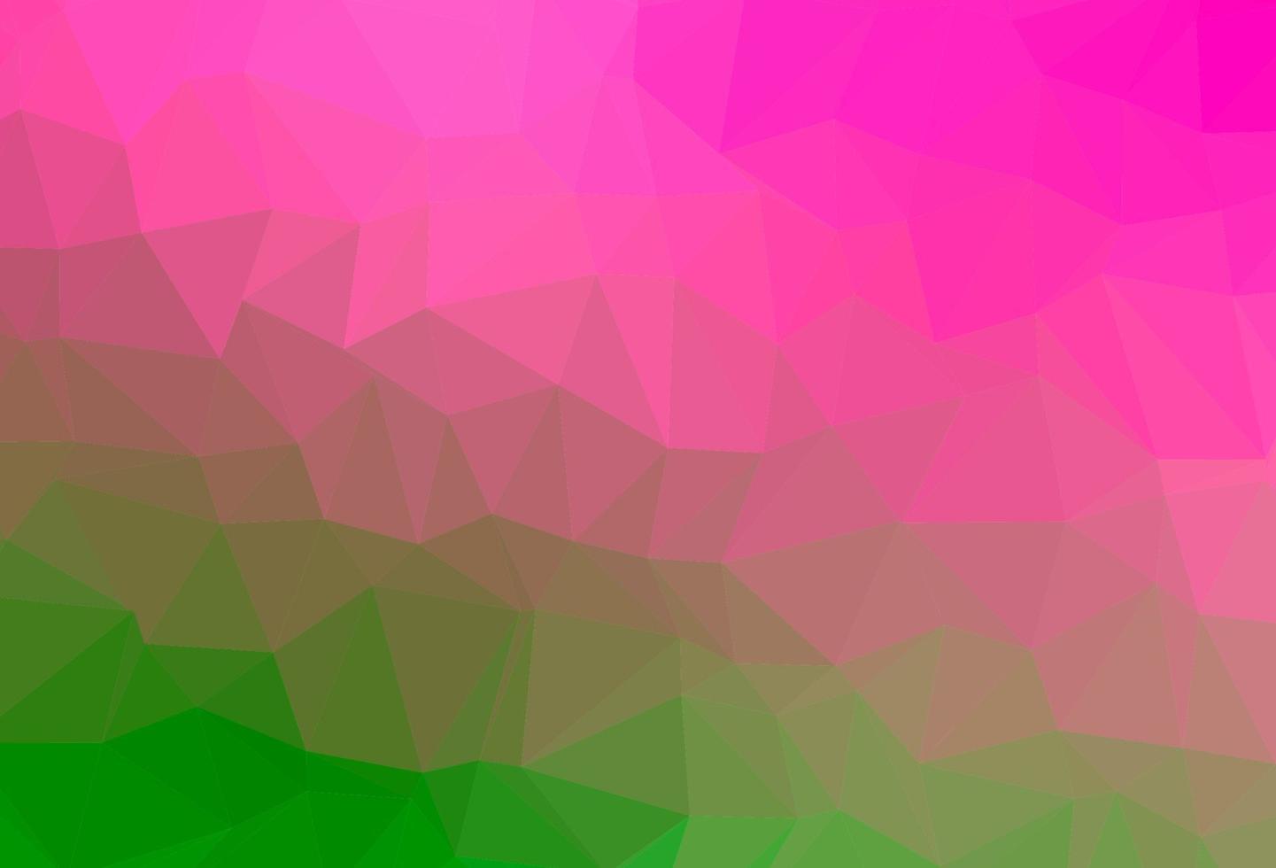 Light Pink, Green vector triangle mosaic template.