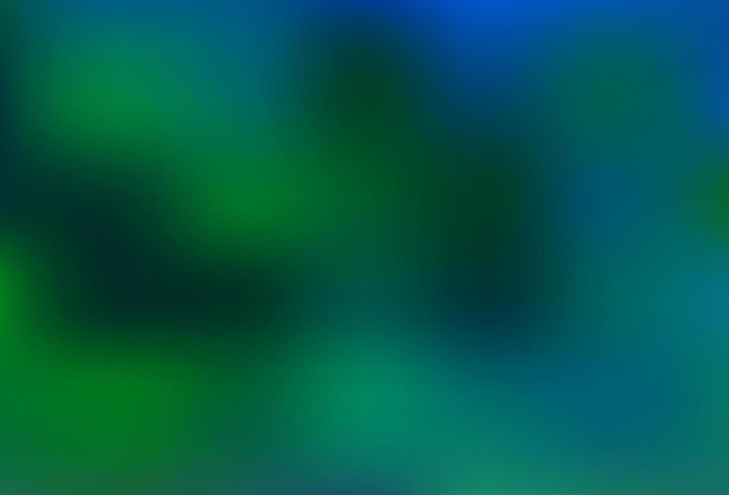 Fondo abstracto de brillo borroso de vector azul oscuro, verde.