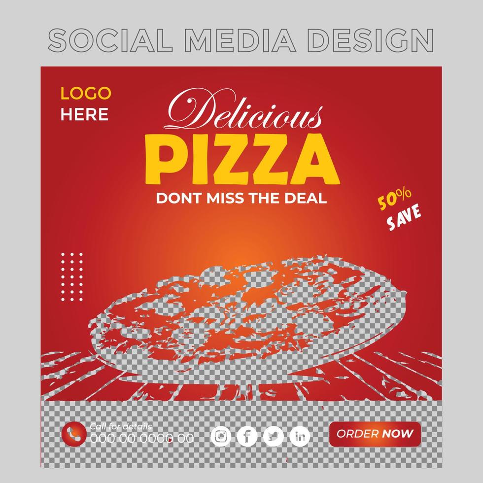 Special Food Social Media Post Banner Template vector