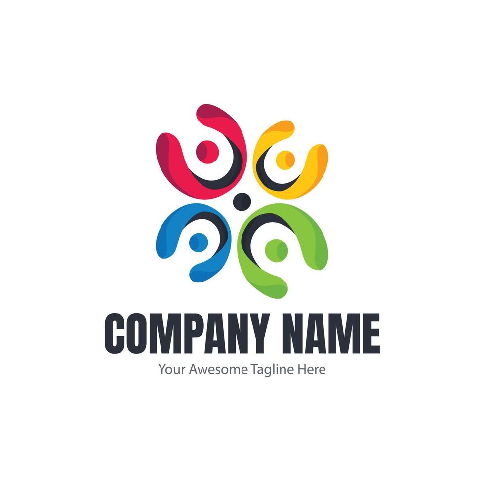 flat design culture logo template vector