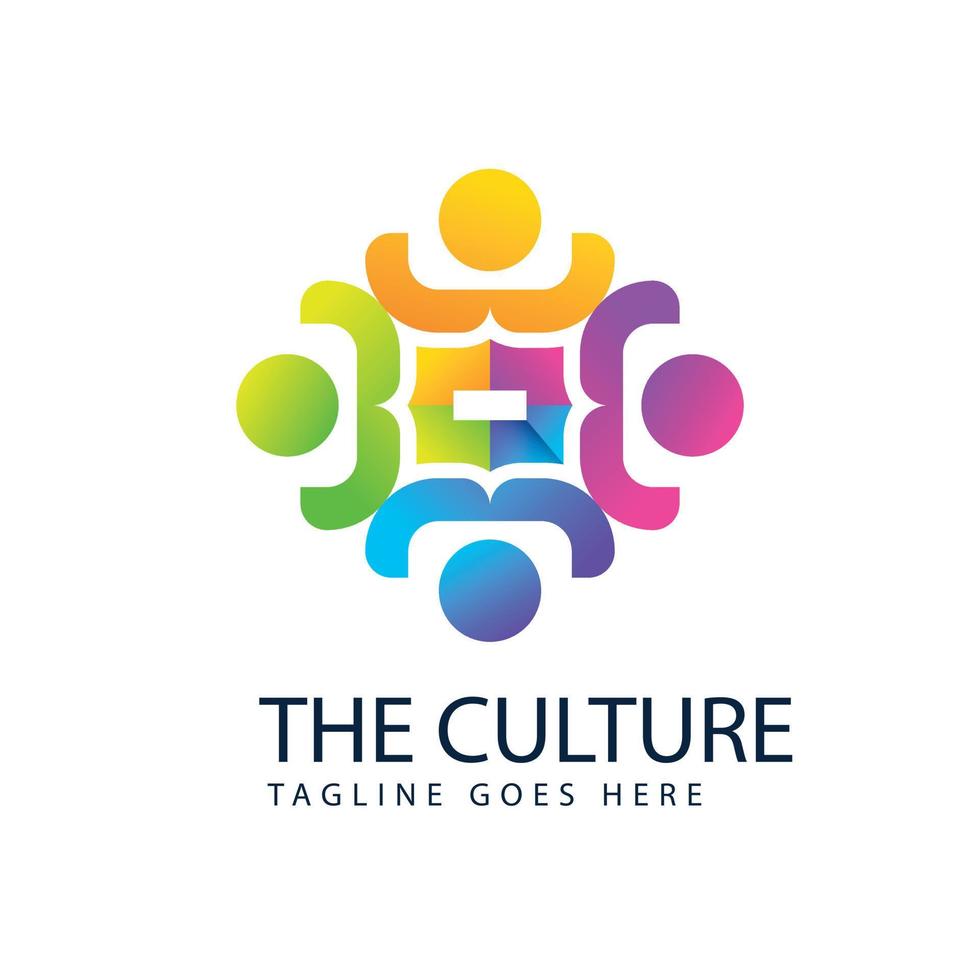 culture logo design template vector