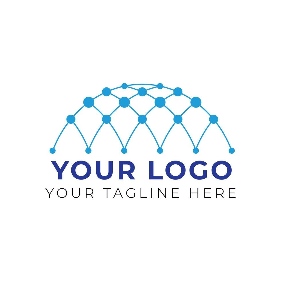 dome logo design template vector