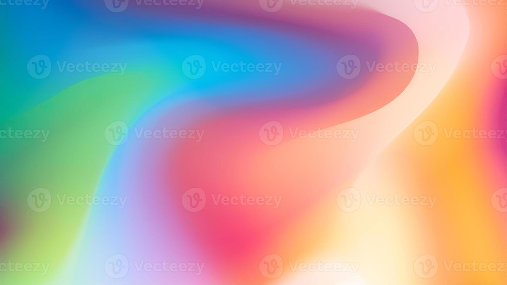 Multicolored Liquid Vibrant Gradient, holographic fluid, Smooth transitions of iridescent colors photo
