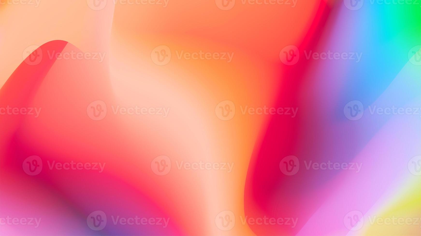 Multicolored Vibrant Gradient Abstract Liquid Marble Background, holographic fluid, Smooth transitions of iridescent colors photo