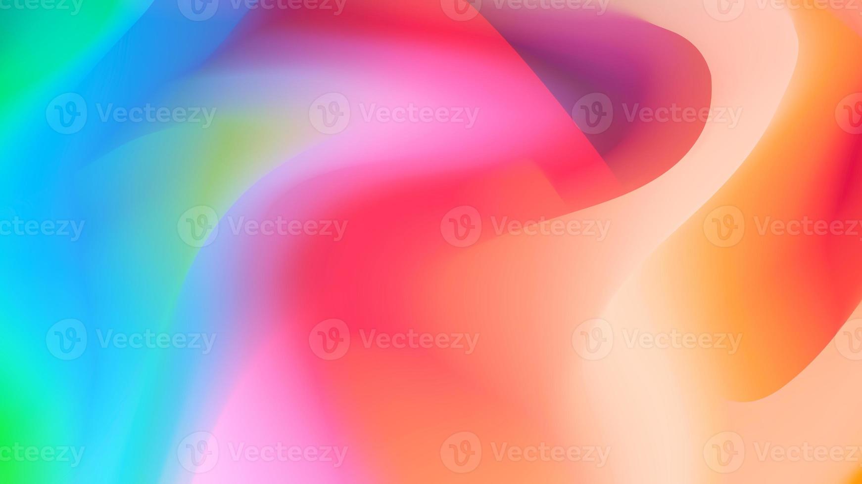Multicolored Vibrant Gradient Abstract Liquid Marble Background, holographic fluid, Smooth transitions of iridescent colors photo