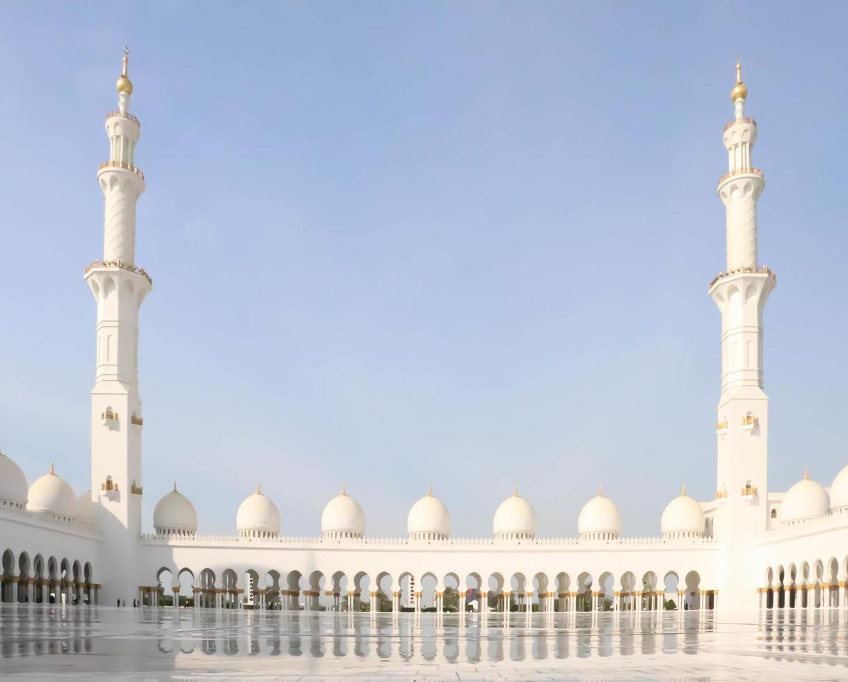 Abu Dhabi, UAE December 27 2018 Sheikh zayed mosque. United arab emirates, middle east. Famous landmark. photo