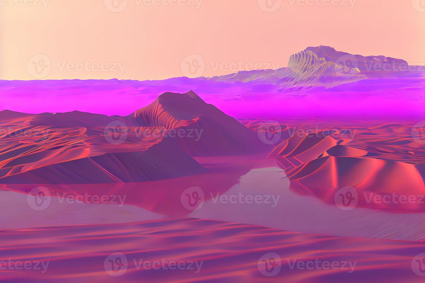 3d landscape computer generated abstact background Y2K aestetic photo
