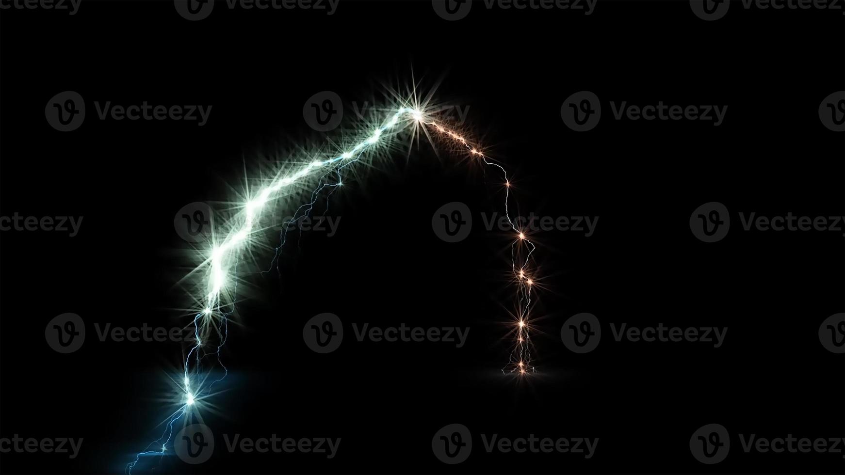 Lightning Strike and Dramatic Thunderstorm photo