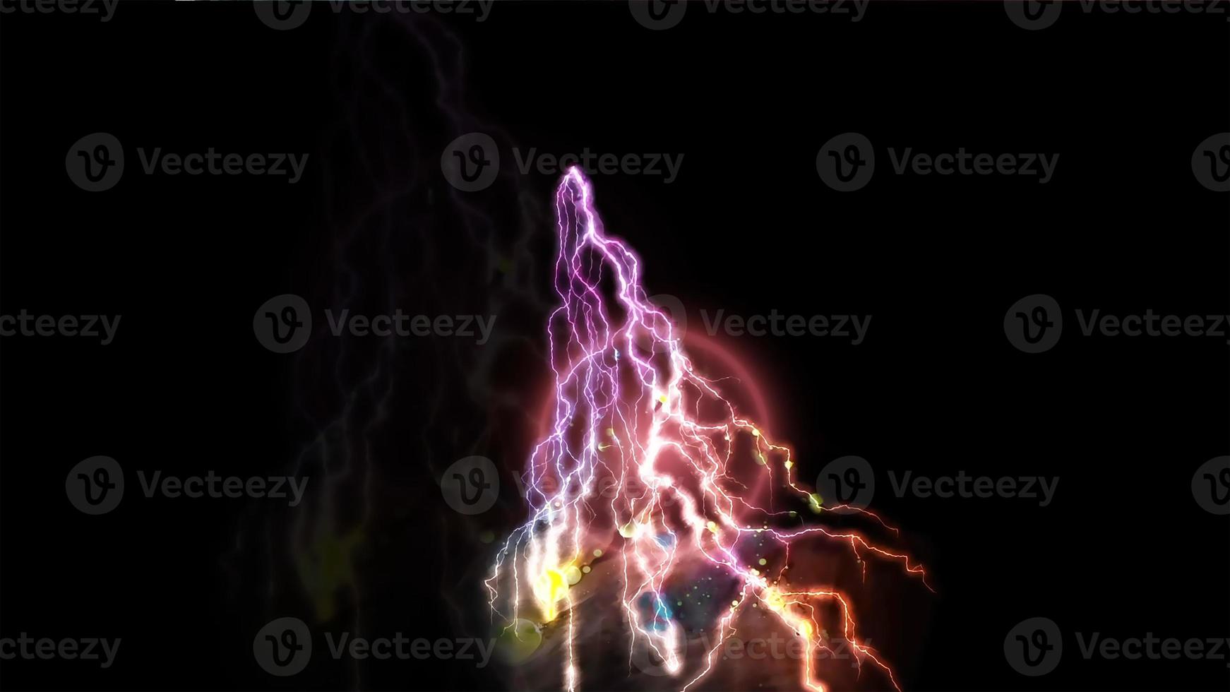 Lightning Strike and Dramatic Thunderstorm photo