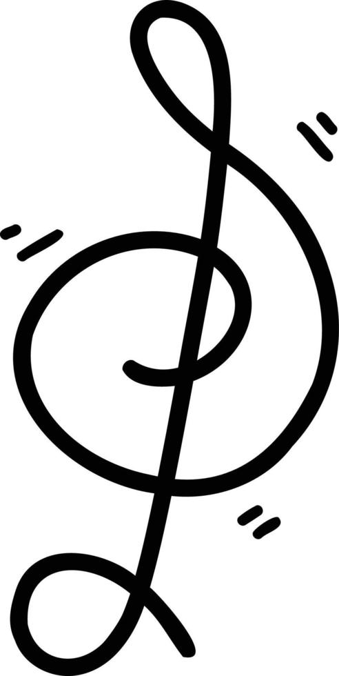 Hand Drawn musical notes illustration vector