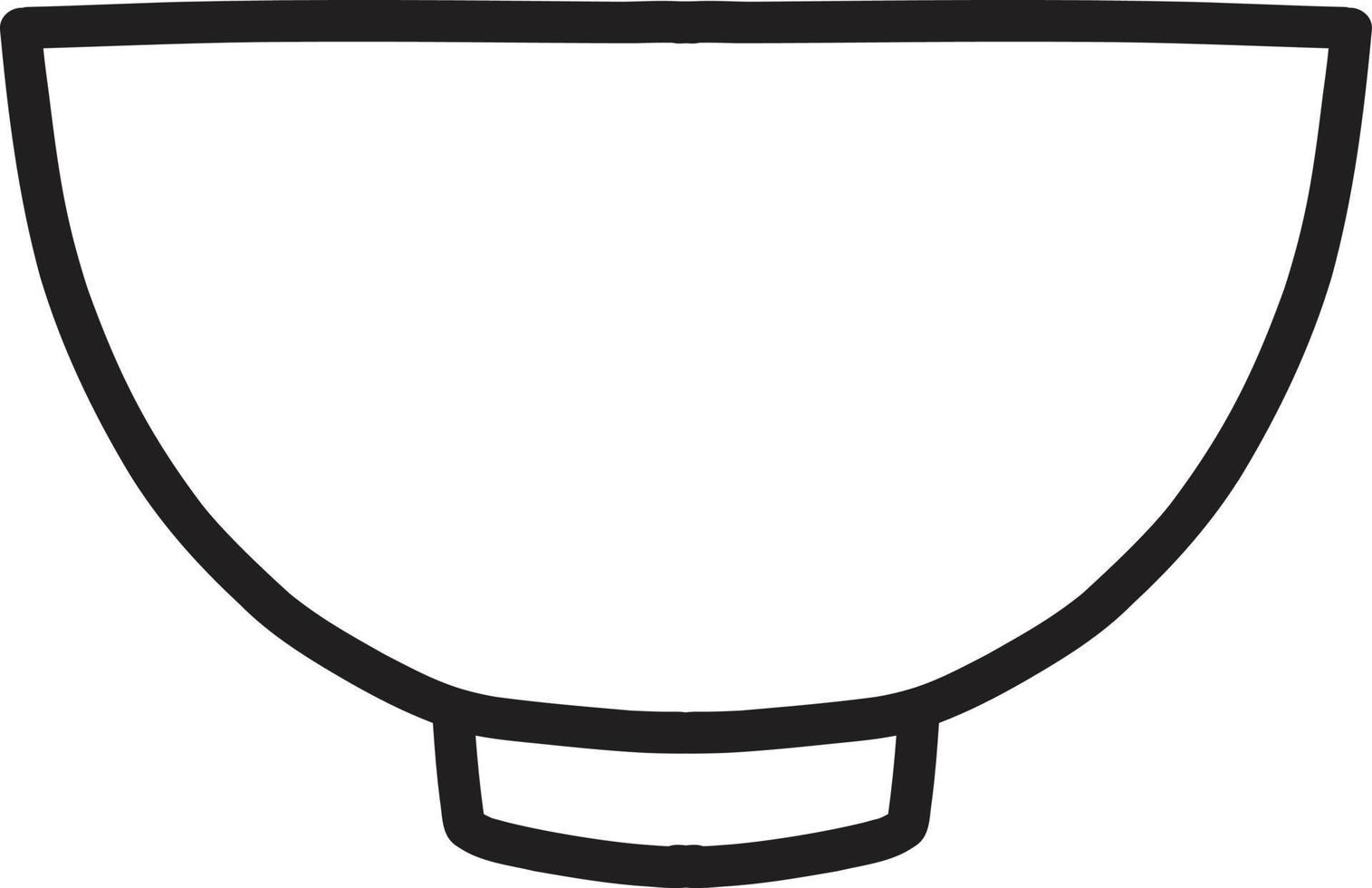 Hand Drawn bowl illustration vector