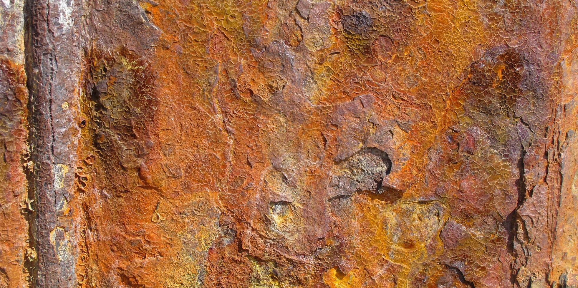 Background with rust, brown rusty iron texture photo