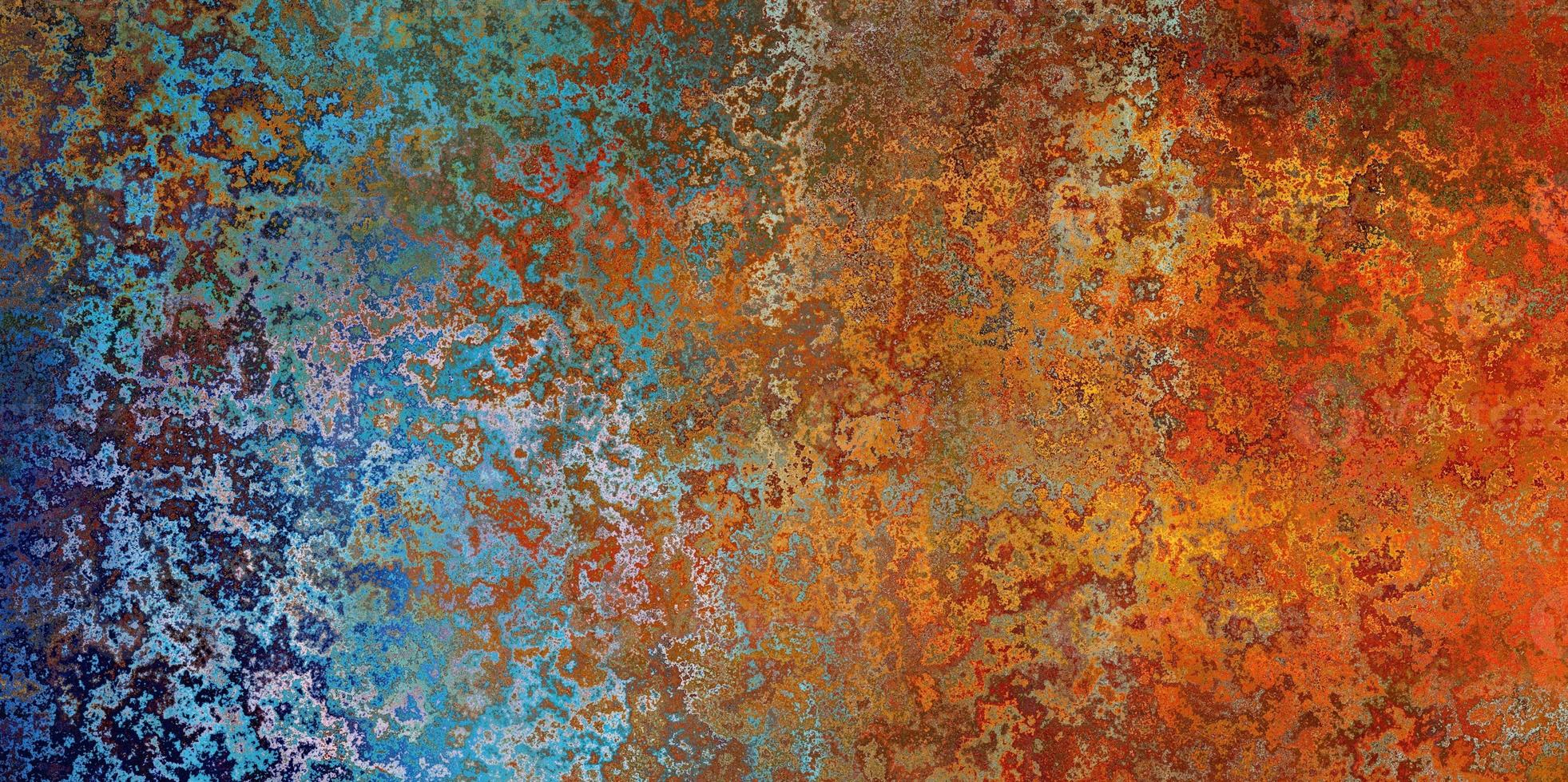 Background with rust, brown rusty iron texture photo