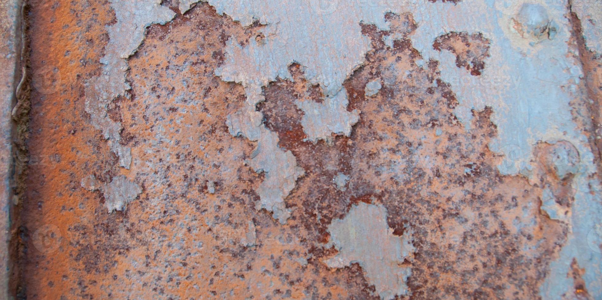 Background with rust, brown rusty iron texture photo