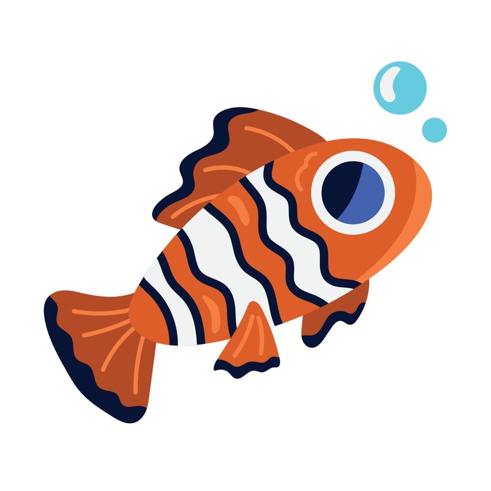 clown fish sealife vector