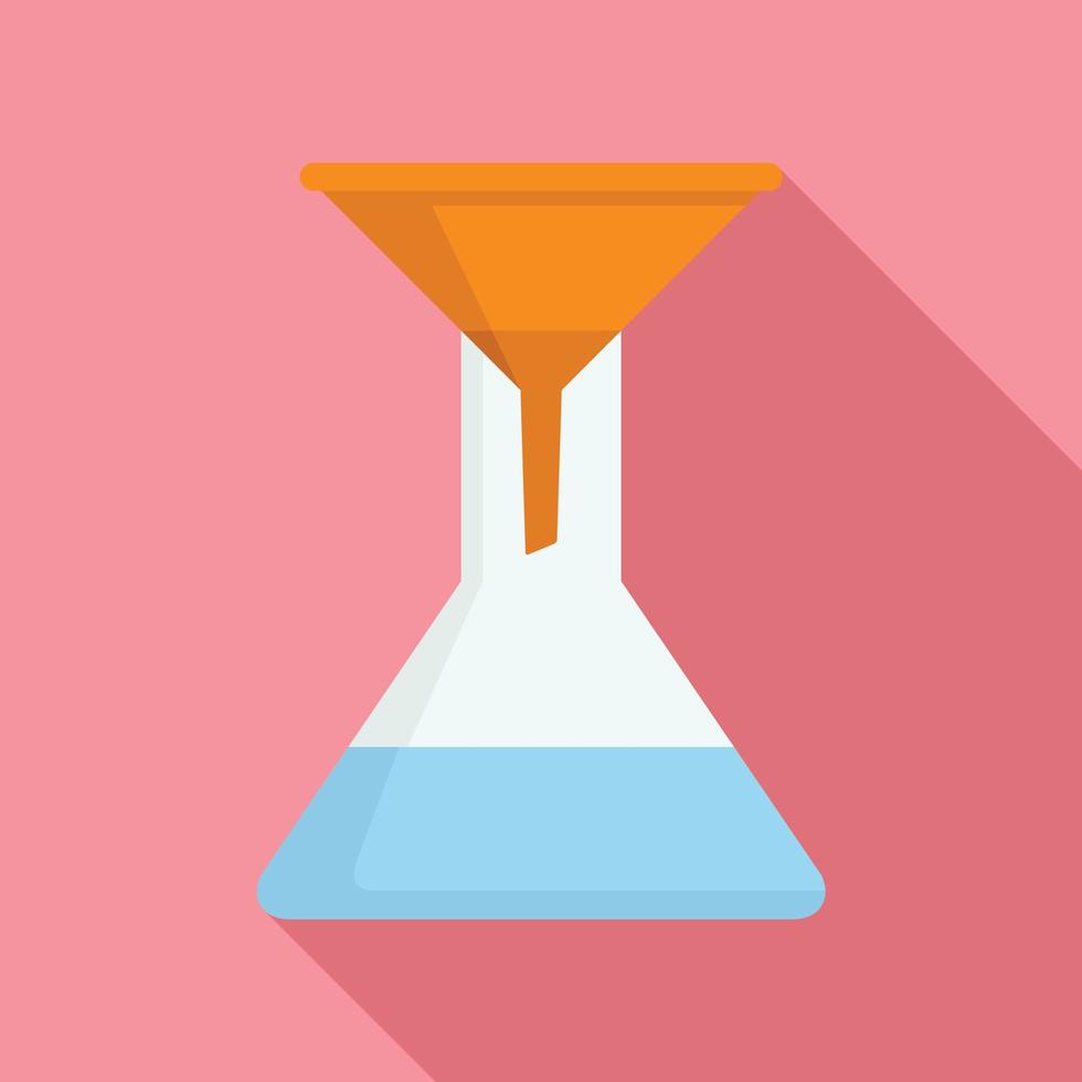 Water funnel icon, flat style vector