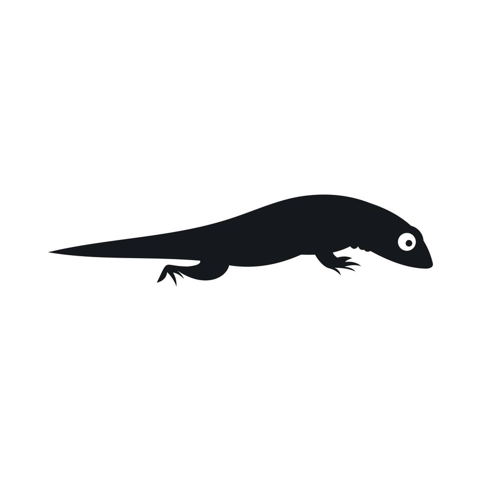 icono de lagarto, estilo simple vector