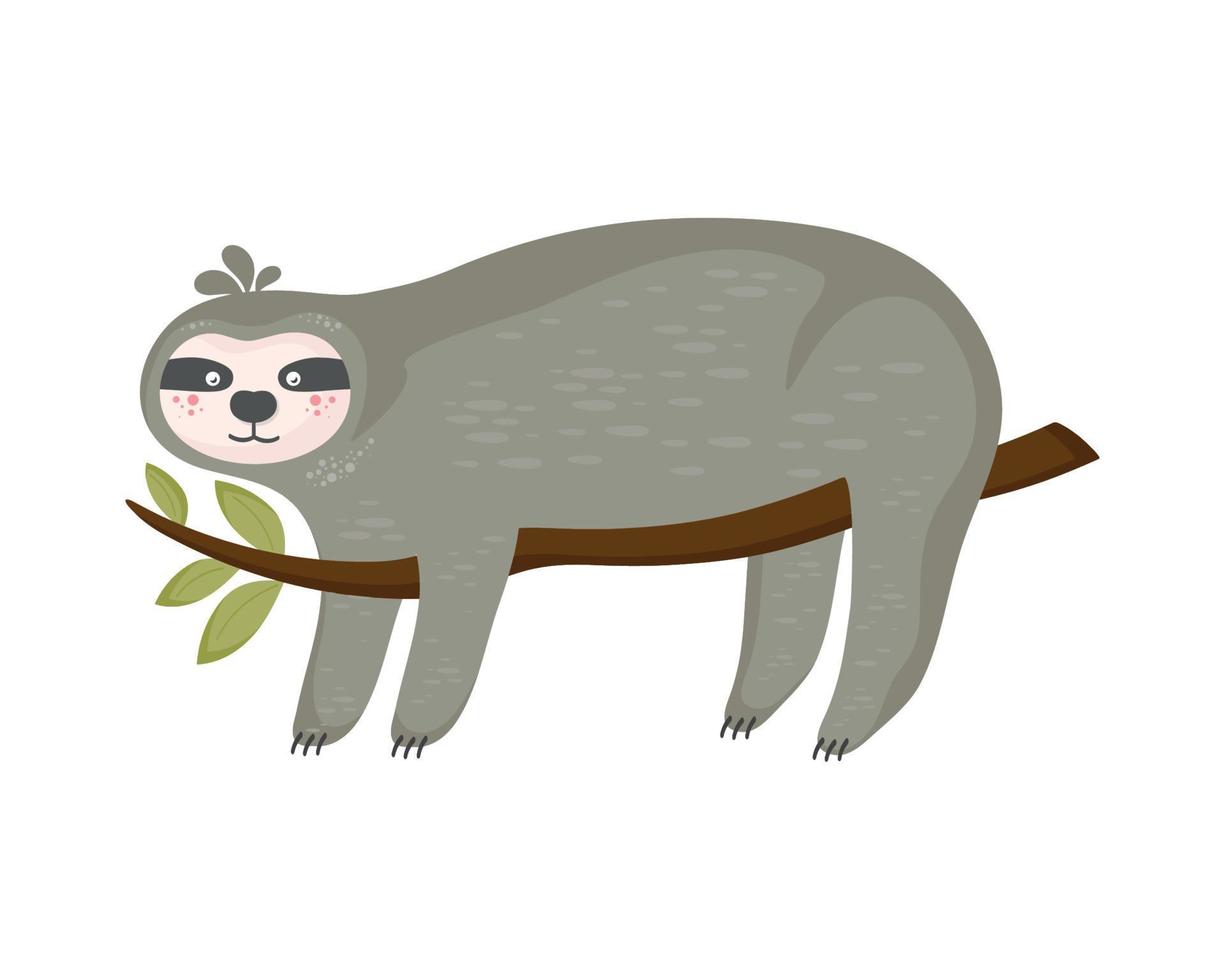 sloth adorable animal vector