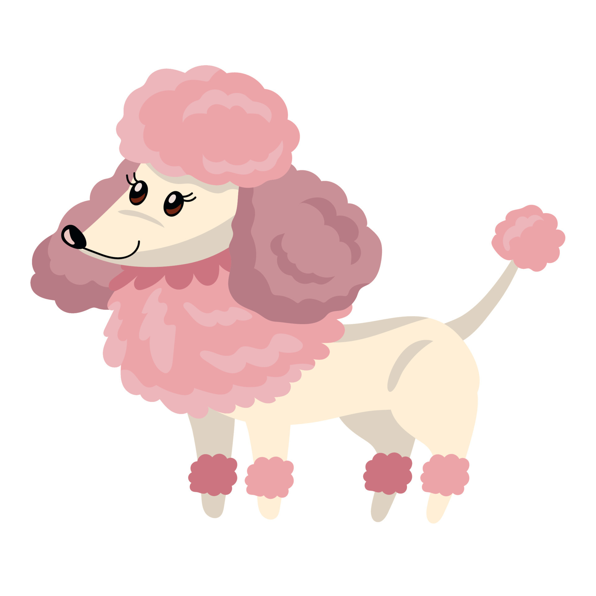 cute dog french poodle 14534341 Vector Art at Vecteezy