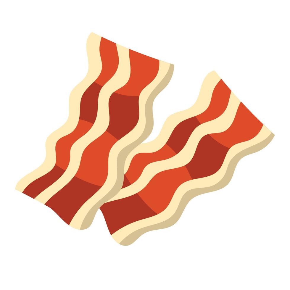 fresh delicious bacon vector