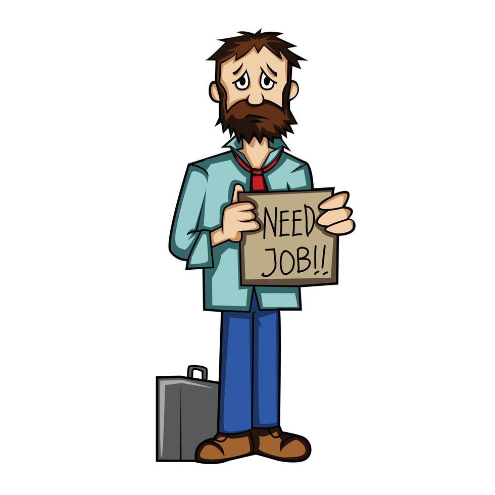 Man Need Job vector