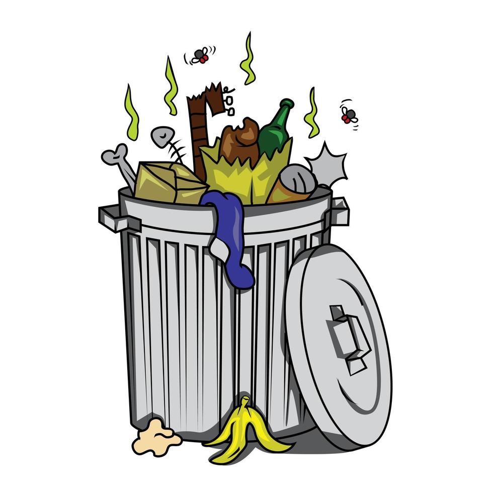 Trash Can Illustration vector