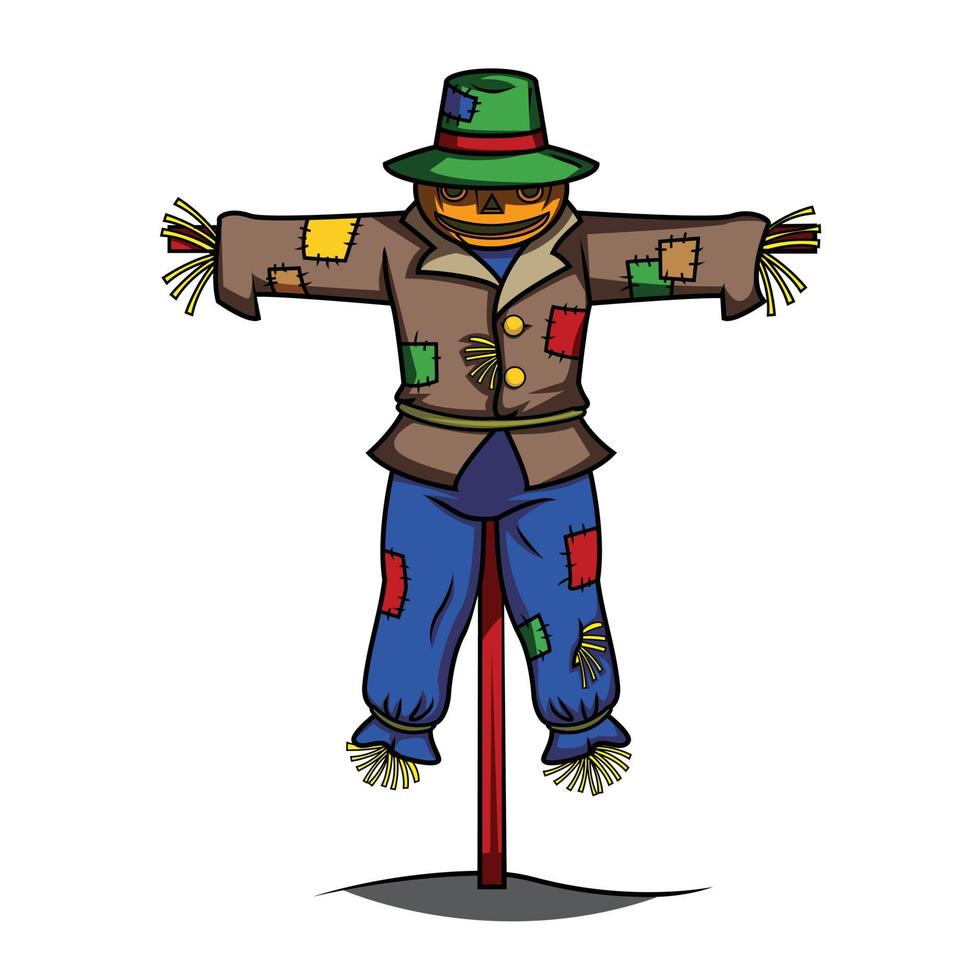 Halloween Scarecrow Illustration vector