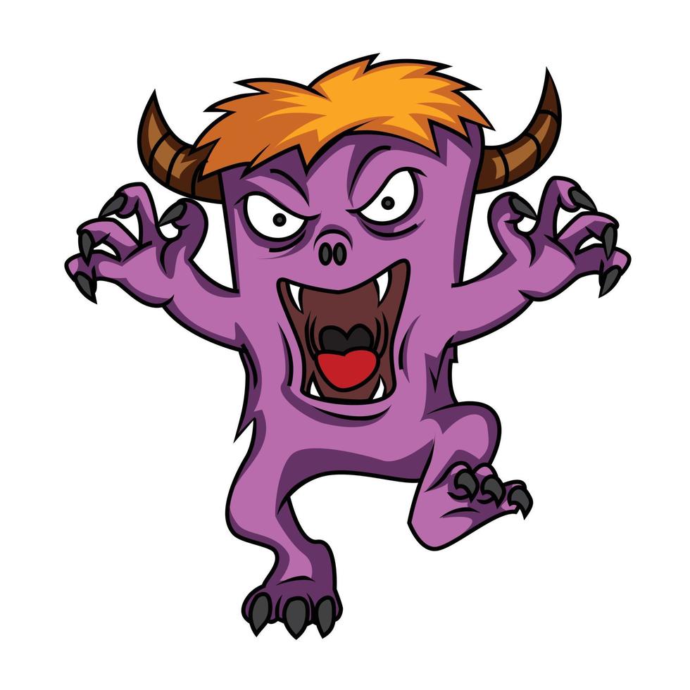 Monster Purple Illustration vector
