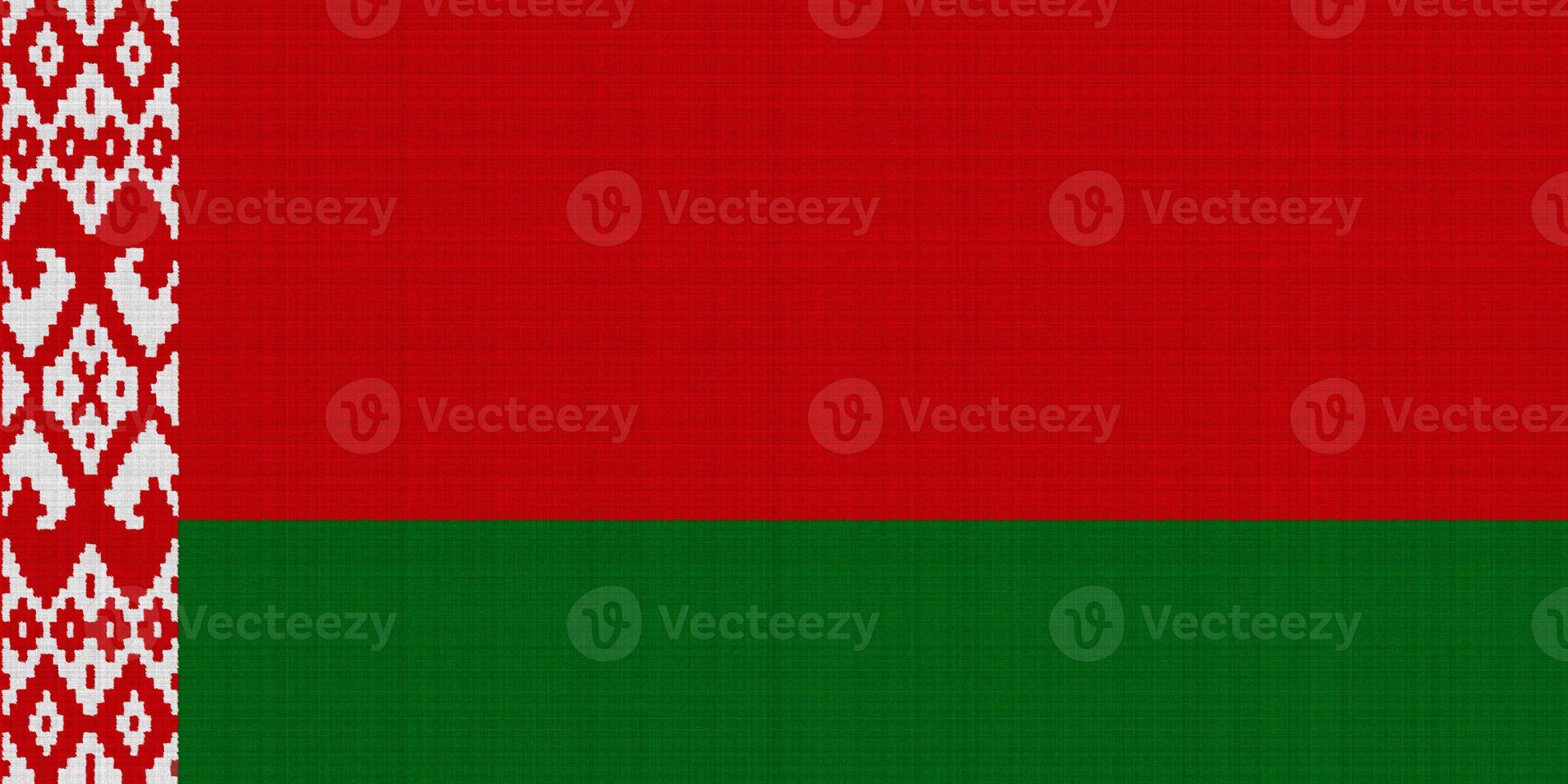 Flag of Belarus on a textured background. Concept collage. photo