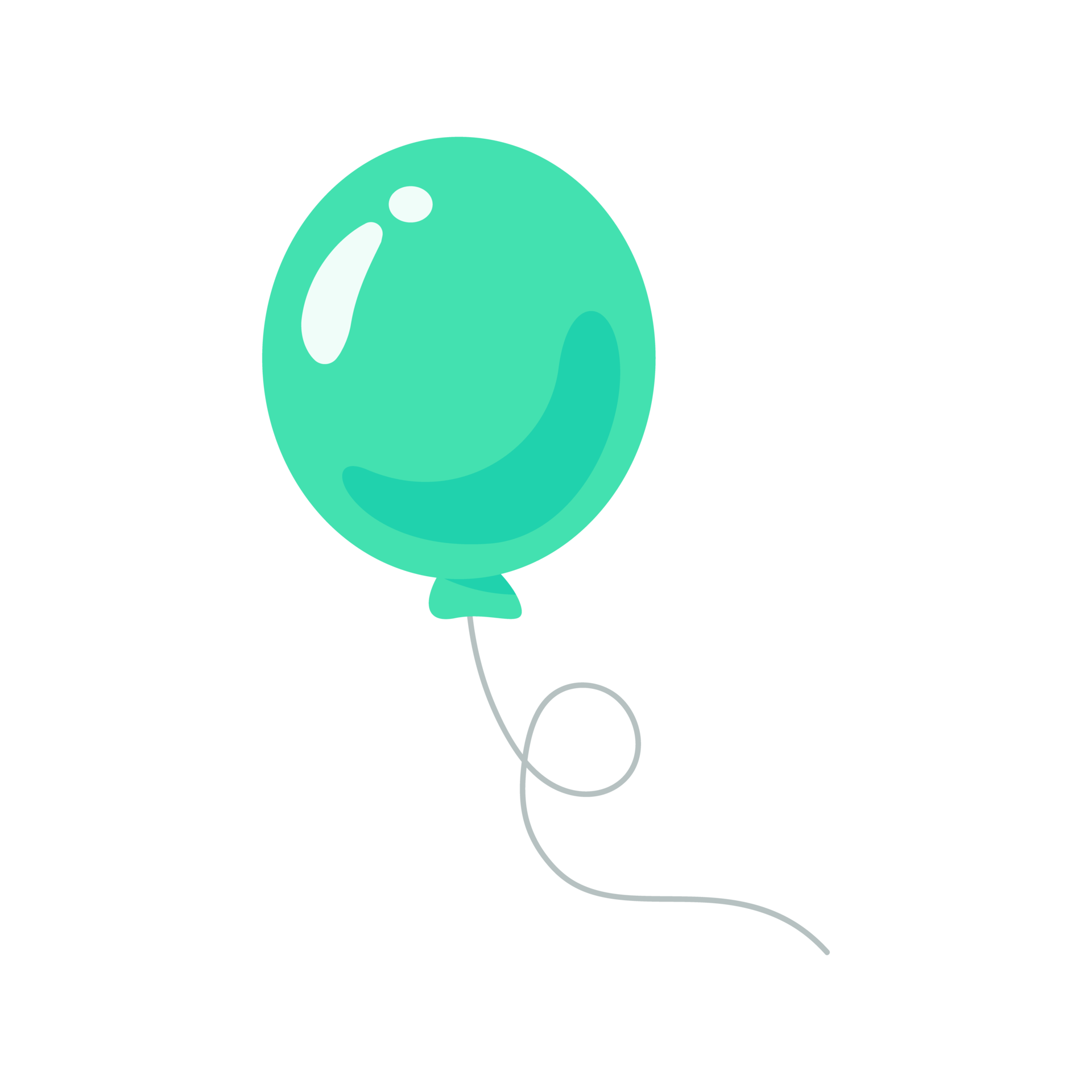 colorful balloons tied with string for kids birthday party 14535886 PNG