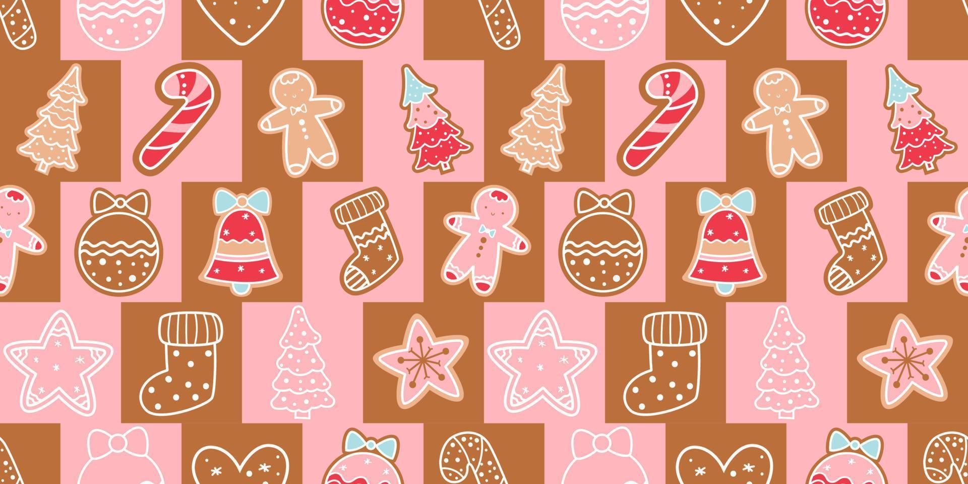 Winter and Christmas Themed Seamless Pattern vector